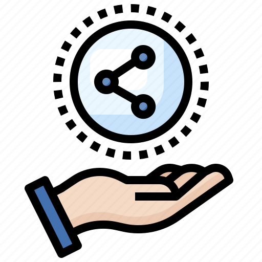 Share, hand, gestures, networking, connector icon - Download on Iconfinder