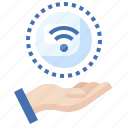 wifi, signal, connection, wireless, internet, hand, communications