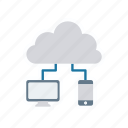 cloud, computing, connection, server