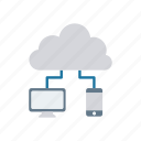 cloud, computing, connection, server