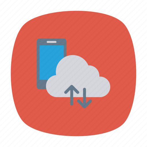 Cloud, mobile, phone, server icon - Download on Iconfinder
