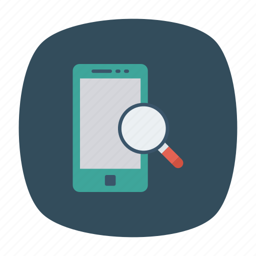 Magnifier, mobile, phone, search icon - Download on Iconfinder