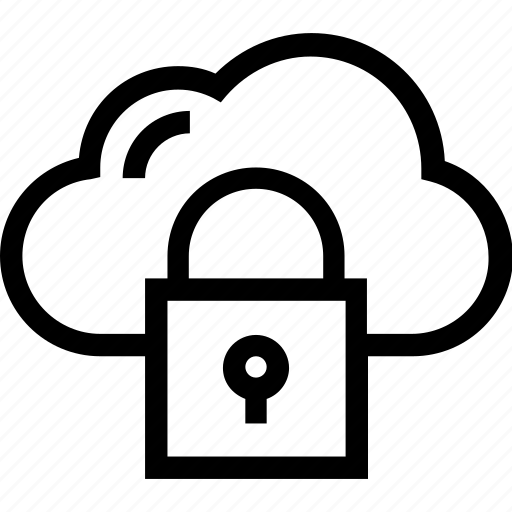 Cloud, cloud data lock, computing, lock, security icon - Download on Iconfinder