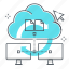 cloud, database, hosting, internet, server, service provider, share 