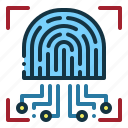 fingerprint, biometric, scan, identification, security