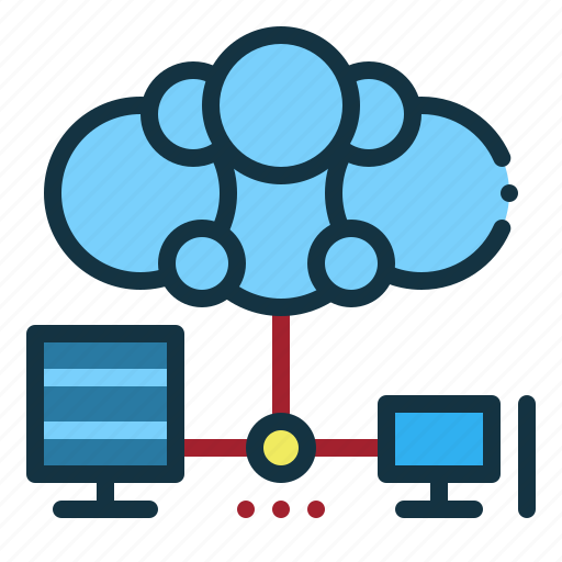 Hosting, server, cloud, network, internet icon - Download on Iconfinder