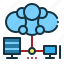 hosting, server, cloud, network, internet 