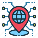 network, location, ip, pin, internet, ip address
