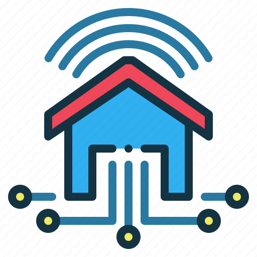 Smart, home, digital, network, house icon - Download on Iconfinder