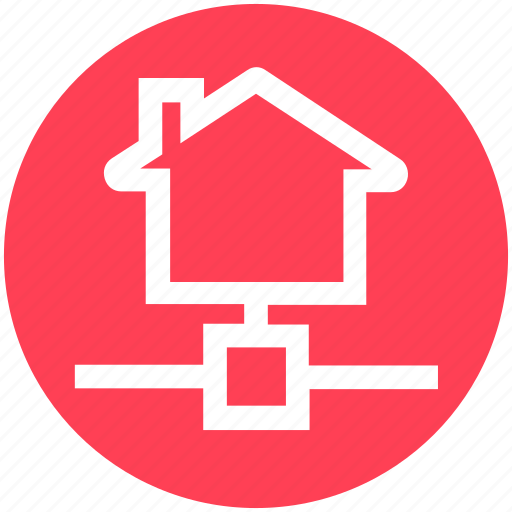Connection, home, house, internet house, network, technology icon - Download on Iconfinder