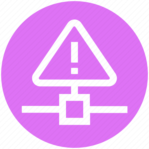 Connection, network, sign, technology, triangle, warning icon - Download on Iconfinder