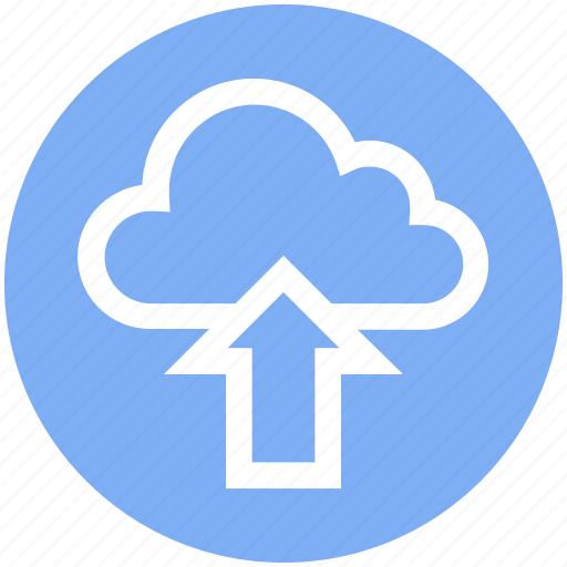 Cloud, cloud network, data, storage, up arrow, upload, uploading icon - Download on Iconfinder