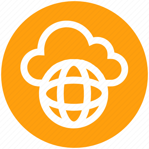 Cloud, cloud globe, global, planet, server, storage, world icon - Download on Iconfinder