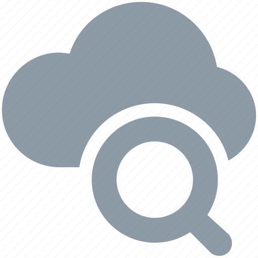 Cloud, cloud computing, cloud search, magnifier, online search icon - Download on Iconfinder