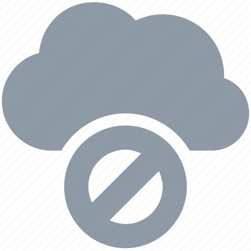 Ban server, cloud blocked, cloud computing, prohibition, restricted icon - Download on Iconfinder