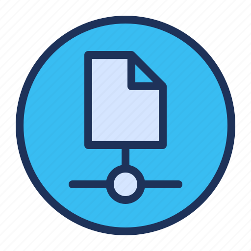 Document, file, network, sharing icon - Download on Iconfinder