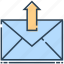 arrow, email, envelope, letter, mail, send 