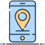 location, map pin, mobile, networking, phone, smartphone 