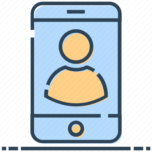 Mobile, networking, phone, profile, smartphone, user icon - Download on Iconfinder