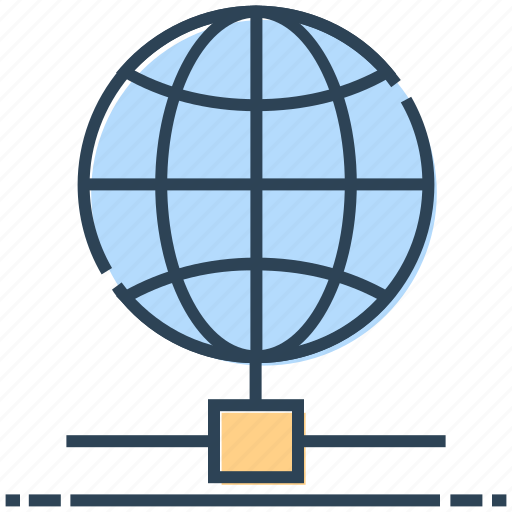 Hosting, internet, networking, server globe, world icon - Download on Iconfinder