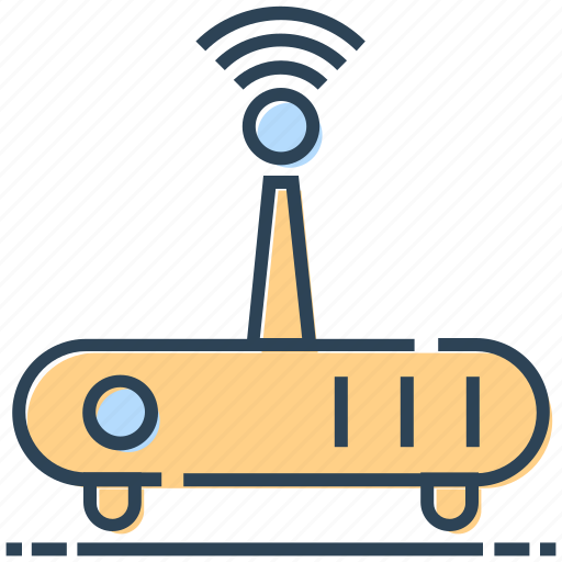 Modem, networking, router, signals, wifi icon - Download on Iconfinder