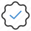 badge, quality, approved, verification, checkmark 