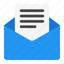 message, envelope, letter, open, mail