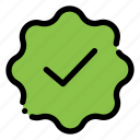 badge, quality, approved, verification, checkmark