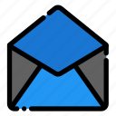 letter, open, message, invitation, envelope