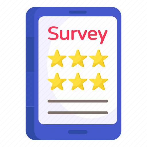 Mobile survey, mobile ratings, mobile reviews, online ratings, online reviews icon - Download on Iconfinder