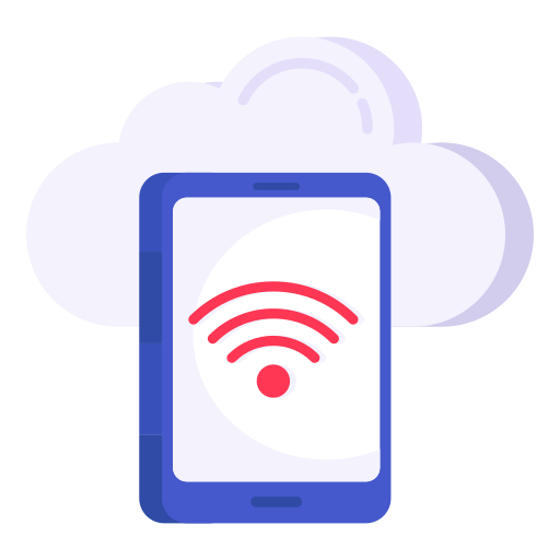 Wireless network, broadband connection, mobile wifi, mobile internet, connected phone icon - Download on Iconfinder