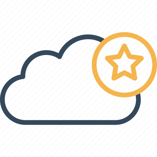 Cloud star, cloud, backup, weather icon - Download on Iconfinder