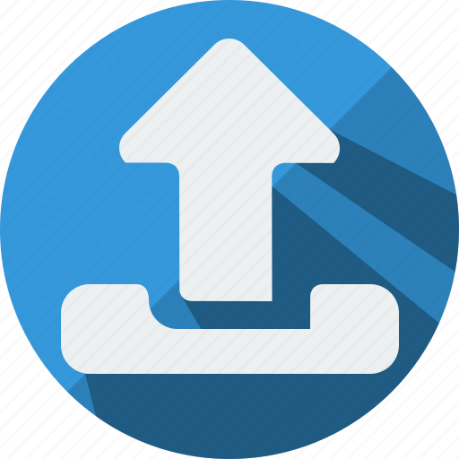 Arrow, front, load, top, up, upload icon - Download on Iconfinder