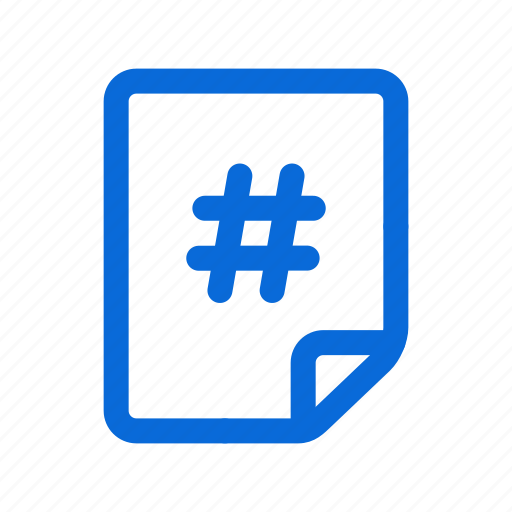 File, new, hashtag icon - Download on Iconfinder
