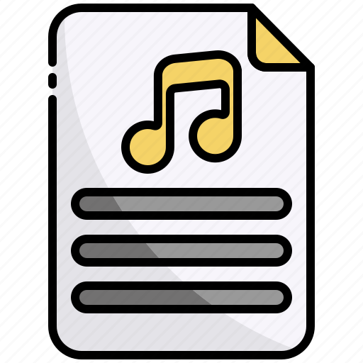 Music, sheet, music sheet, notes, musical notes, note, paper icon - Download on Iconfinder