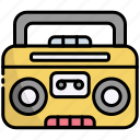 boombox, stereo, music, audio, speaker