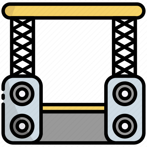 Stage, podium, concert, music, performance, entertainment icon - Download on Iconfinder