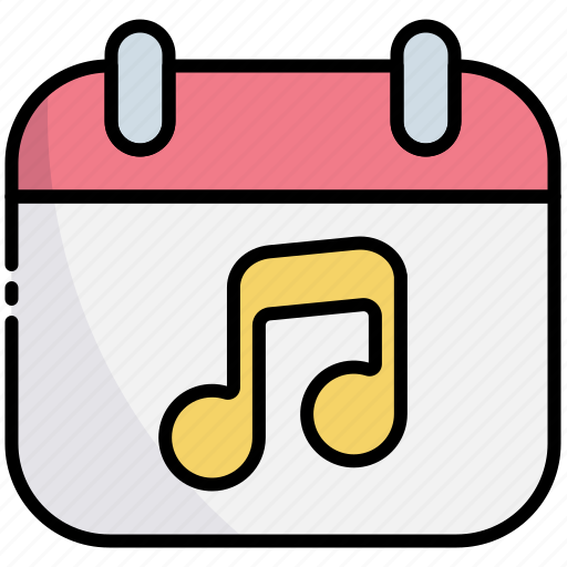 Calendar, date, schedule, event, music concert, music festival icon - Download on Iconfinder