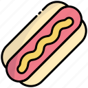 hotdog, sausage, food, hotdog sandwich, fast-food 