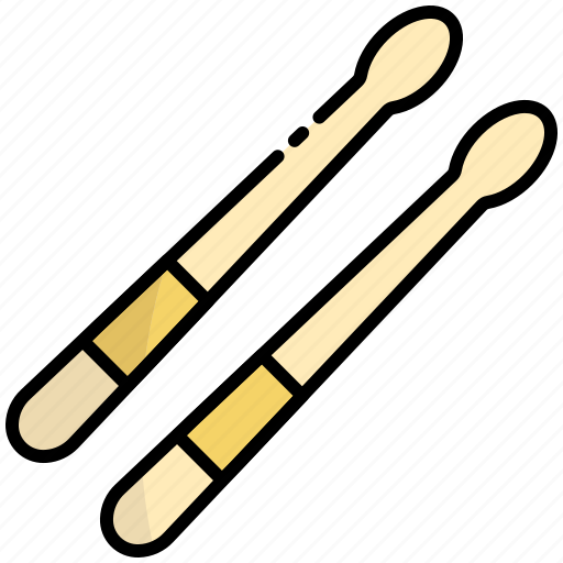Drumstick, drum stick, drum, music, instrument, equipment icon - Download on Iconfinder