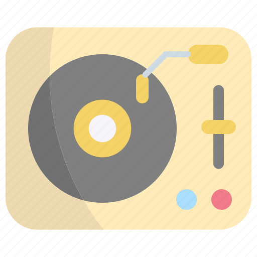 Turntable, vinyl, record, music, sound, audio icon - Download on Iconfinder