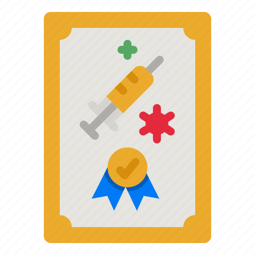 Certificate, vaccination, vaccine, paper, document icon - Download on Iconfinder