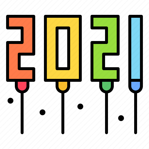 New, year, celebration, typography icon - Download on Iconfinder