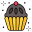 cupcake, dessert, muffin, food, bakery 