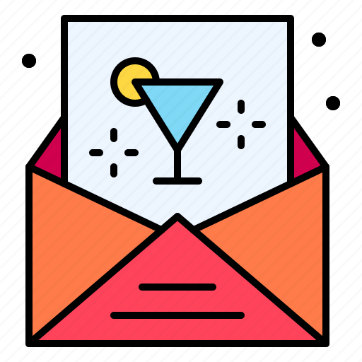 Envelope, email, cocktail, letter, date icon - Download on Iconfinder