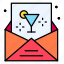 envelope, email, cocktail, letter, date 