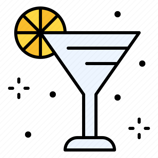 Cocktail, drink, bar, martini, lemon icon - Download on Iconfinder