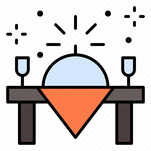 Dinner, table, food, cover, service, restaurant icon - Download on Iconfinder