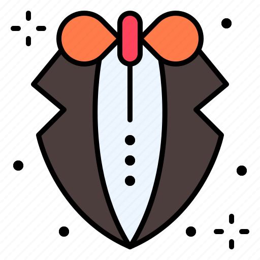 Tuxedo, dress, bow, tie, suit, fashion icon - Download on Iconfinder