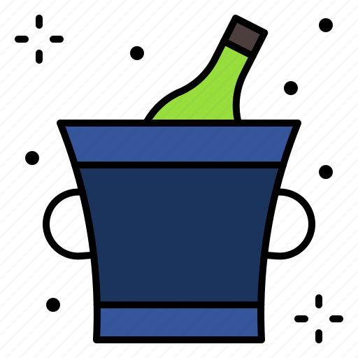 Bucket, ice, beverage, bottle, beer icon - Download on Iconfinder